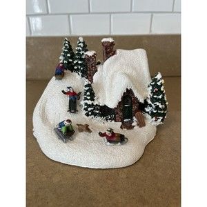Thomas Kinkade Painter of Light The Sleigh Ride Light Up 2009 Teleflora